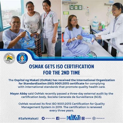 osmak|OsMak receives second ISO certification for excellent quality health care.